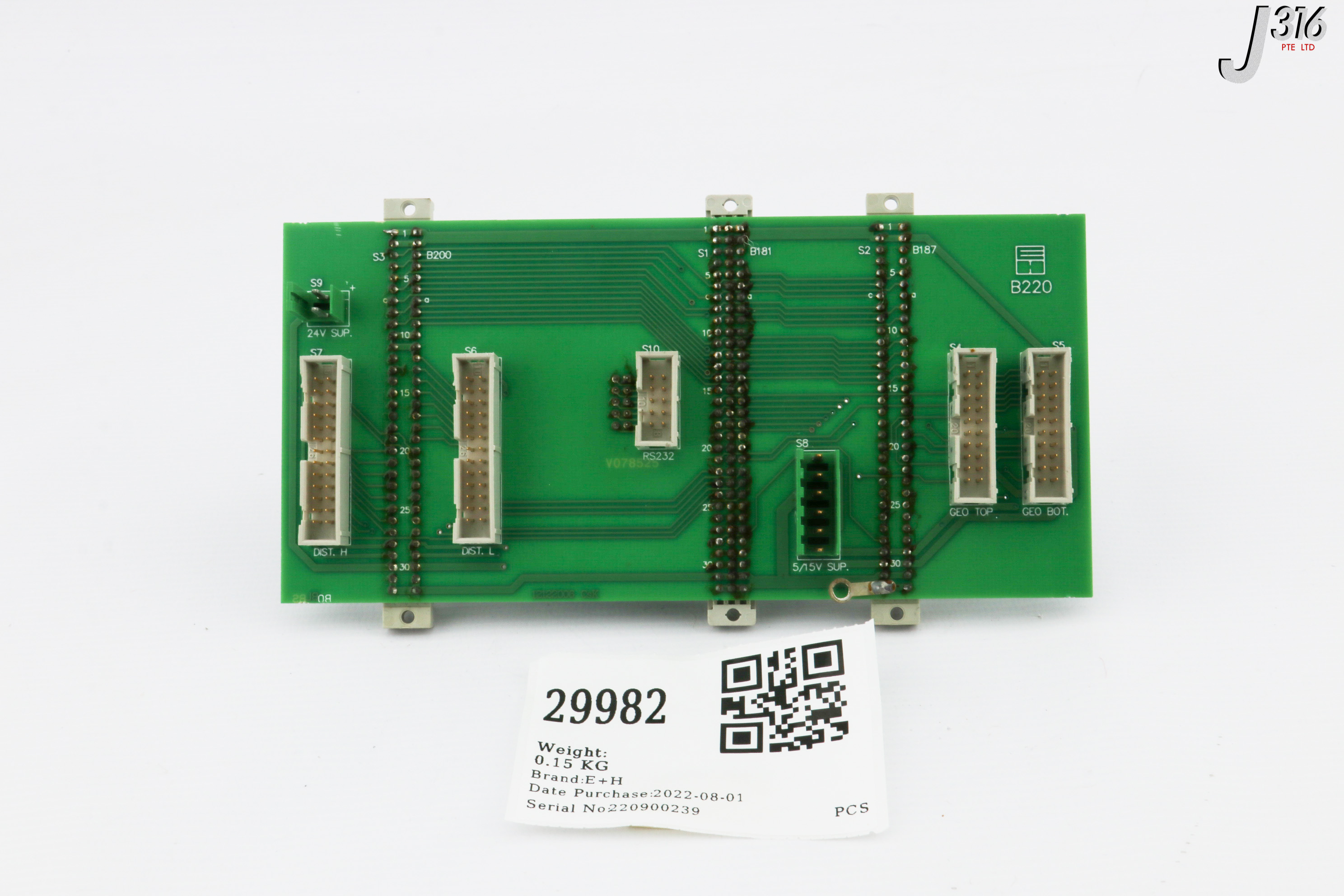 29982 E+H PCB ASSY, BACKPLANE, 12122006 B220 | eBay